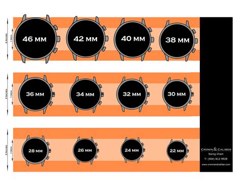 breitling watch bezel size